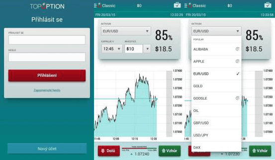 topoption mobile app