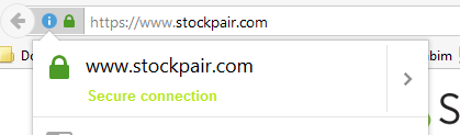 Stockpair HTTPS security