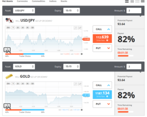 Preview of the broker's ExBin trading platform